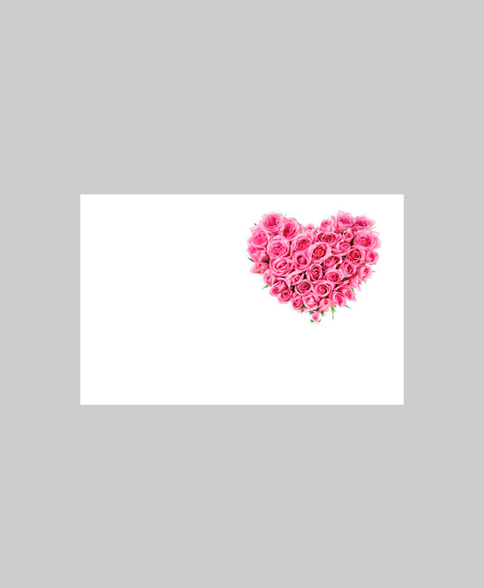 Bild på Kort 9x6 Hjärta rosa 60-00271