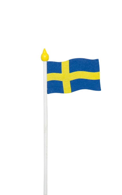 Bild på Stick Svenska Flaggan Trä 24st/fp 87-70103