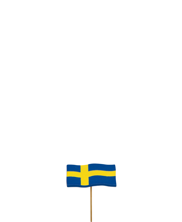 Bild på Stick Svenska Flaggan Trä 24st/fp 87-70104