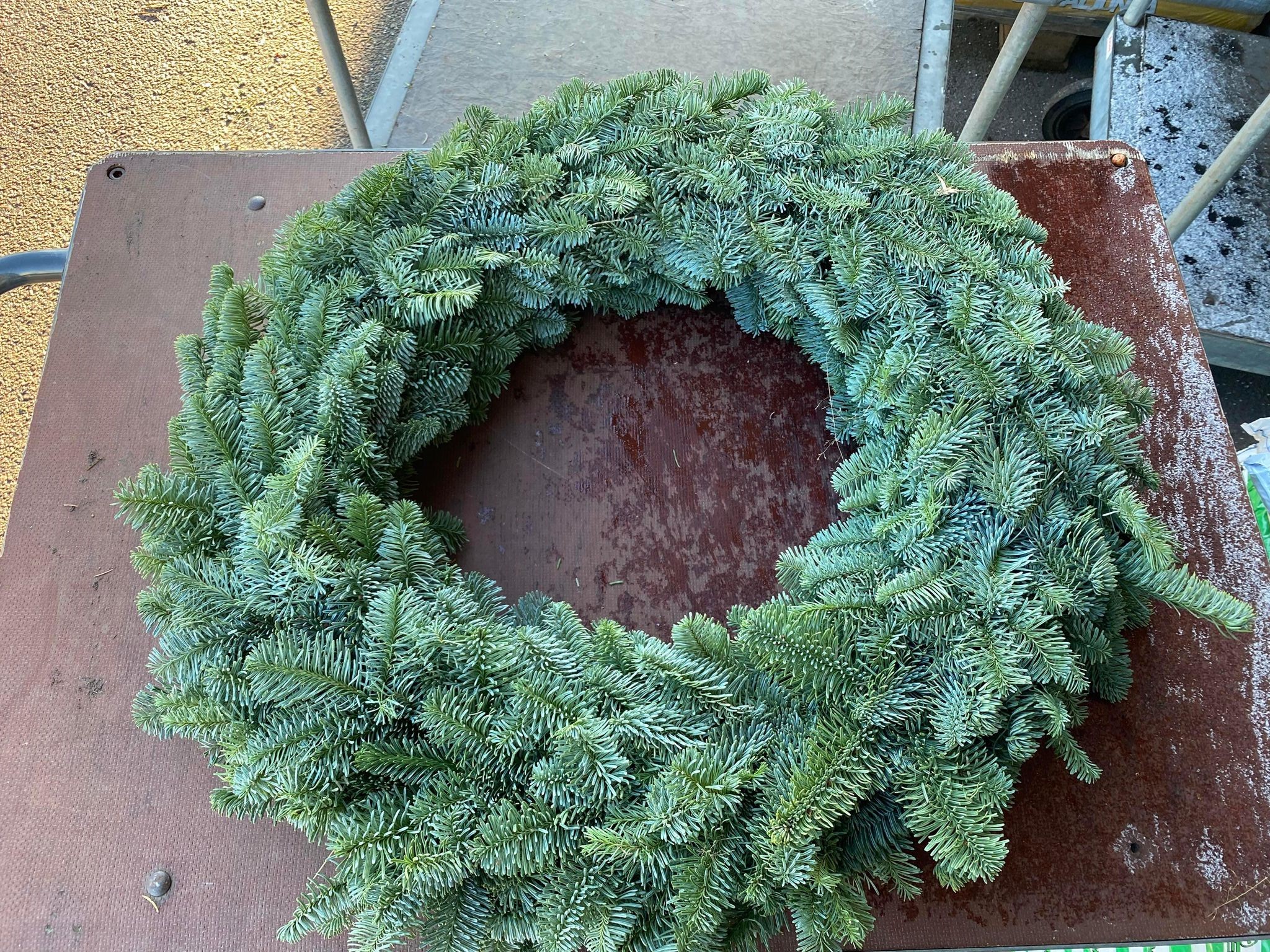Bild på Adventskrans Rundbunden Gran 80 cm