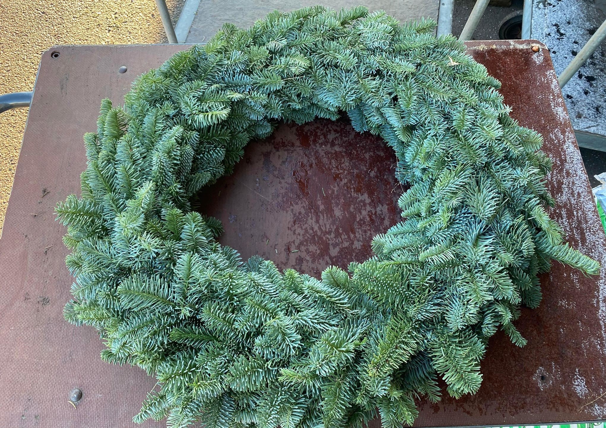 Bild på Adventskrans Rundbunden Gran 60 cm
