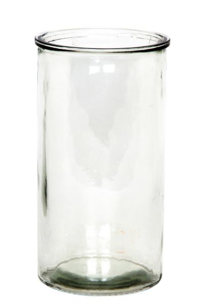 Bild på Glasvas Råglas d 11 h 23 Cm x 6